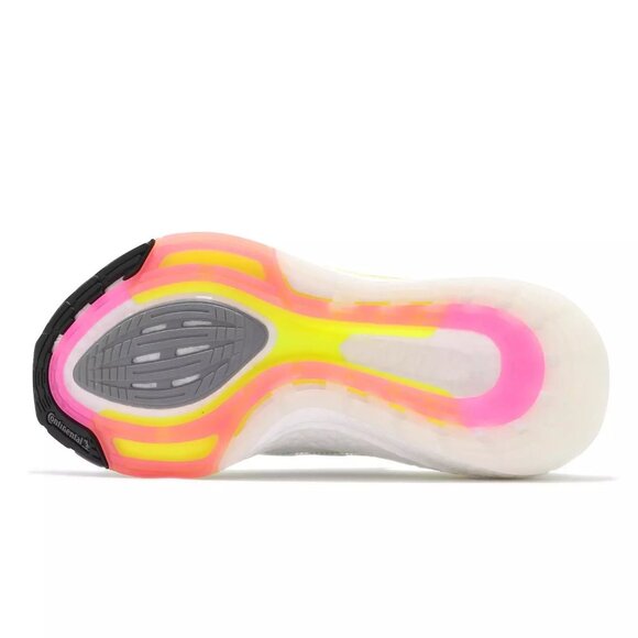 adidas Ultraboost 21 W White Solar Yellow Women Running Jogging Lifestyle FY0401 - Picture 5 of 8